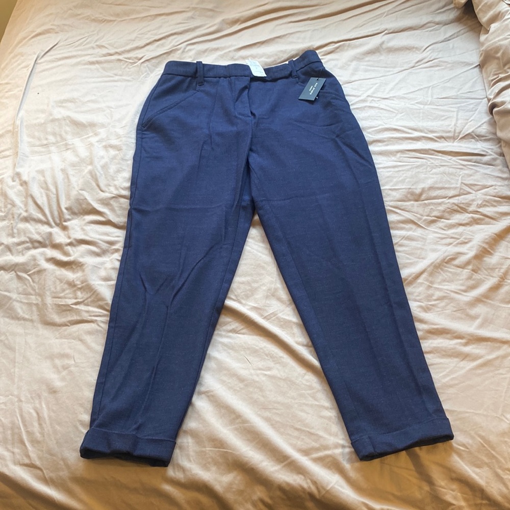 NWT Max Studio navy dress slacks, mid-weight, straight leg.